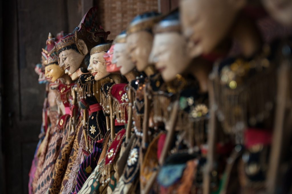 "Wayang golek" performance